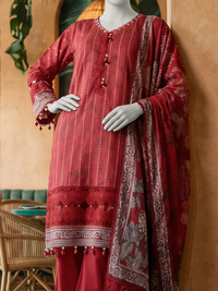 Lawn Printed 3Pc Unstitched Suit | PJBWU-2501142