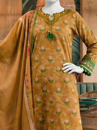 Lawn Printed 3Pc Unstitched Suit | PJBWU-2501144