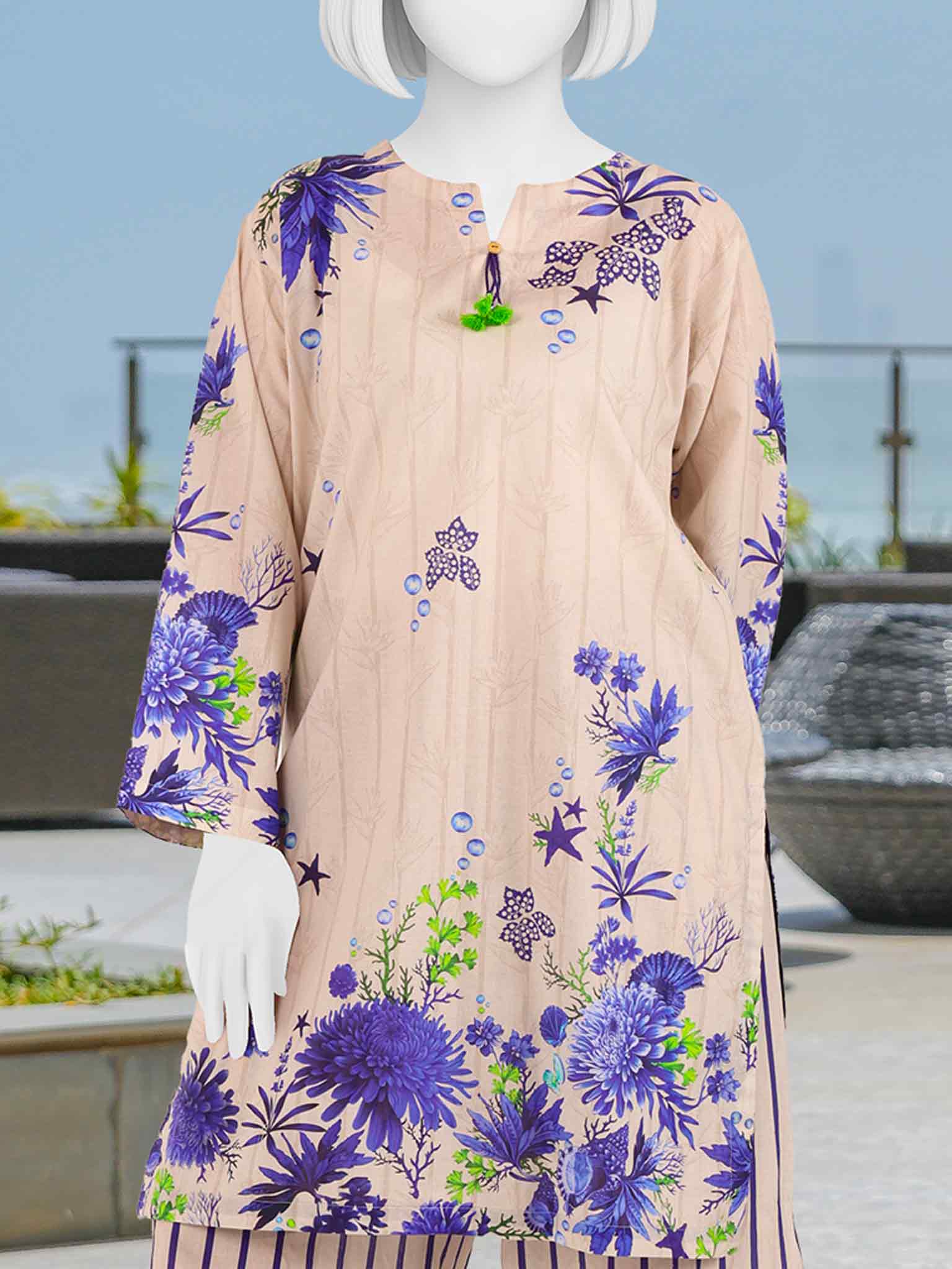 Printed Lawn Co-Ord Set  | PJBWUC-25002
