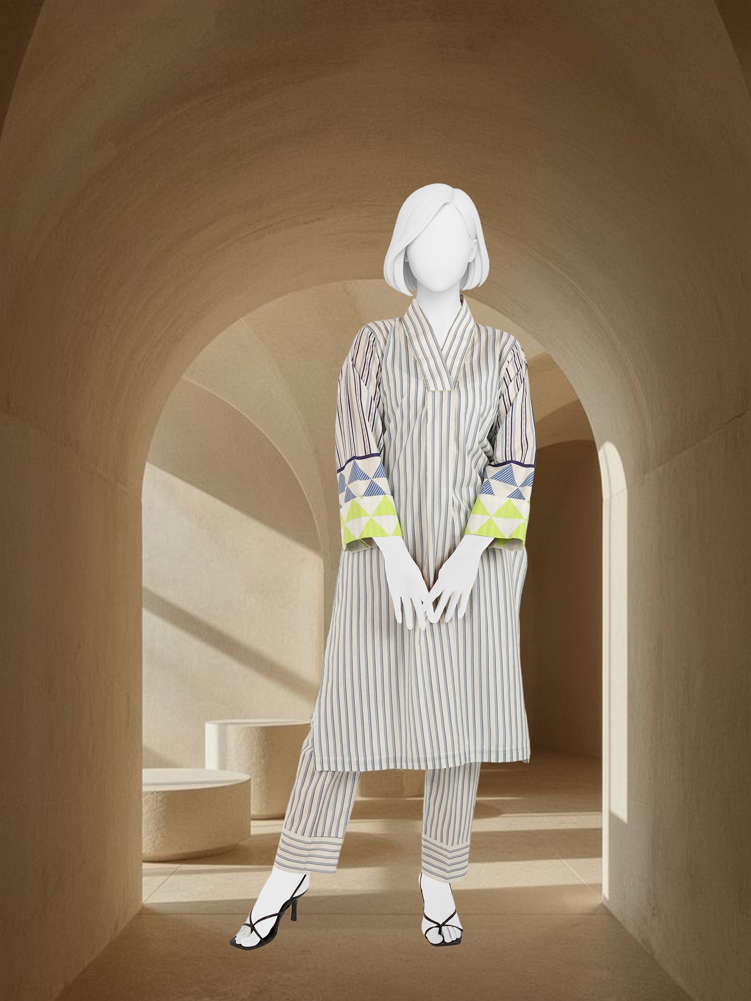 Printed Lawn Co-Ord Set  | PJBWUC-25007