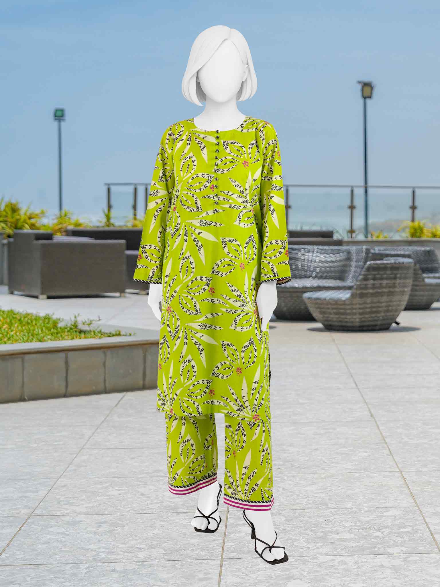 Printed Lawn Co-Ord Set  | PJBWUC-25011