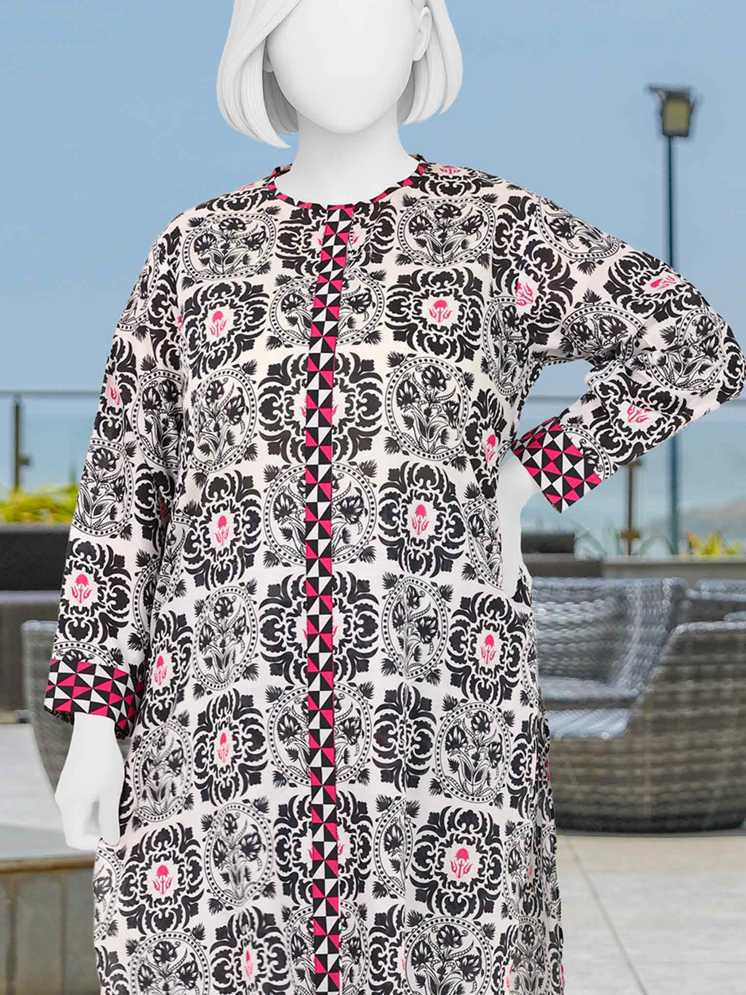 Printed Lawn Co-Ord Set  | PJBWUC-25012