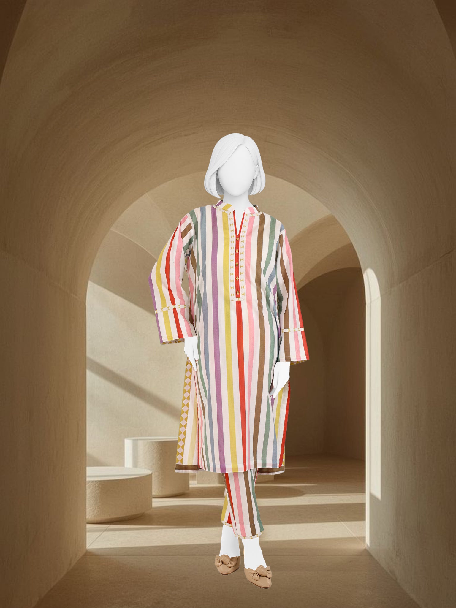 Printed Lawn Co-Ord Set  | PJBWUC-25014