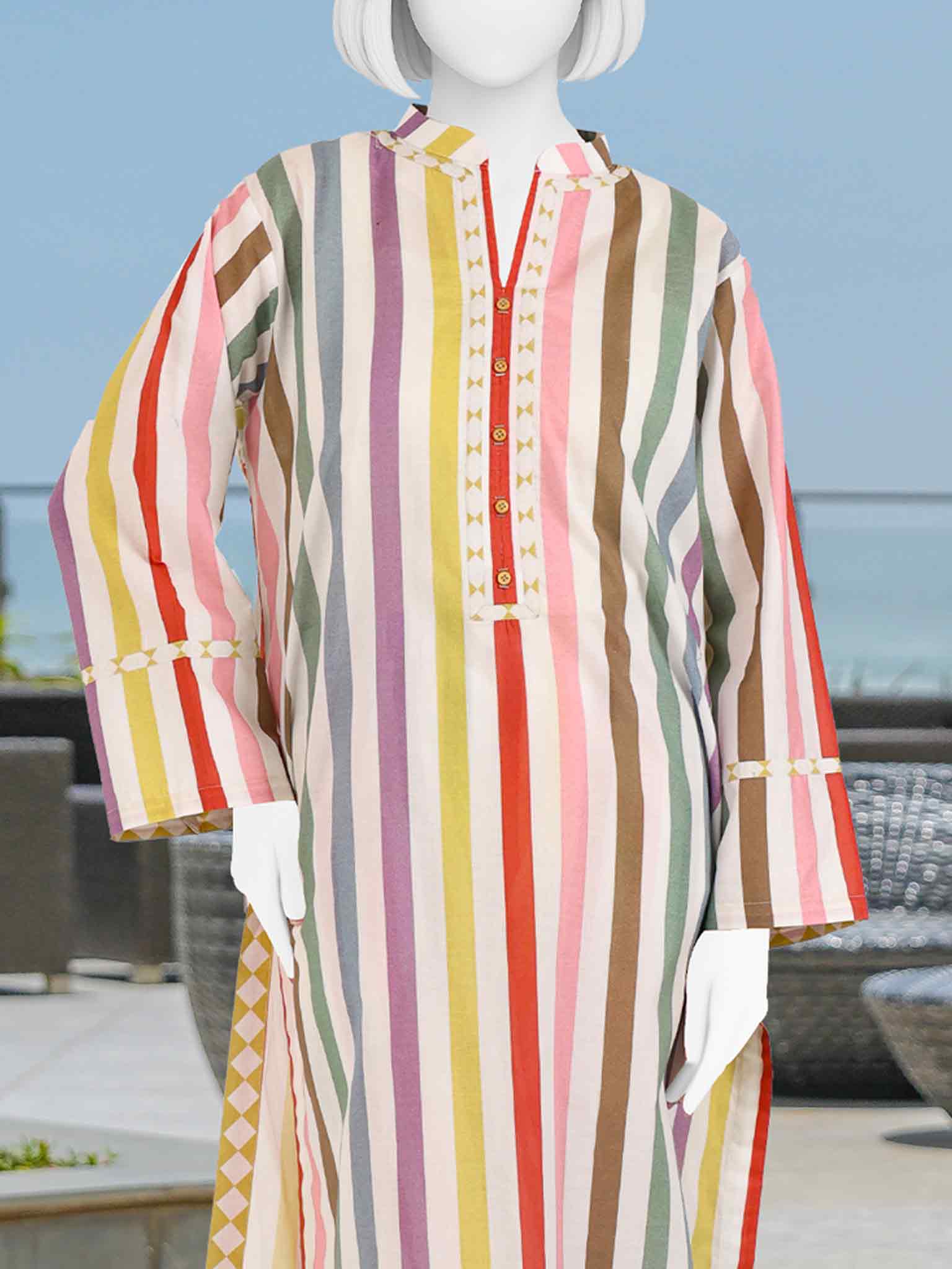 Printed Lawn Co-Ord Set  | PJBWUC-25014