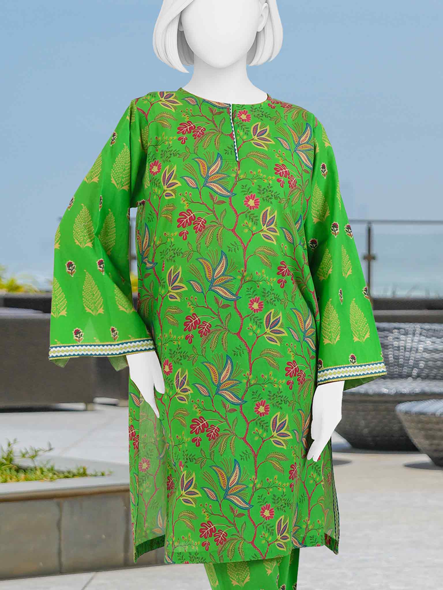 Printed Lawn Co-Ord Set  | PJBWUC-25016