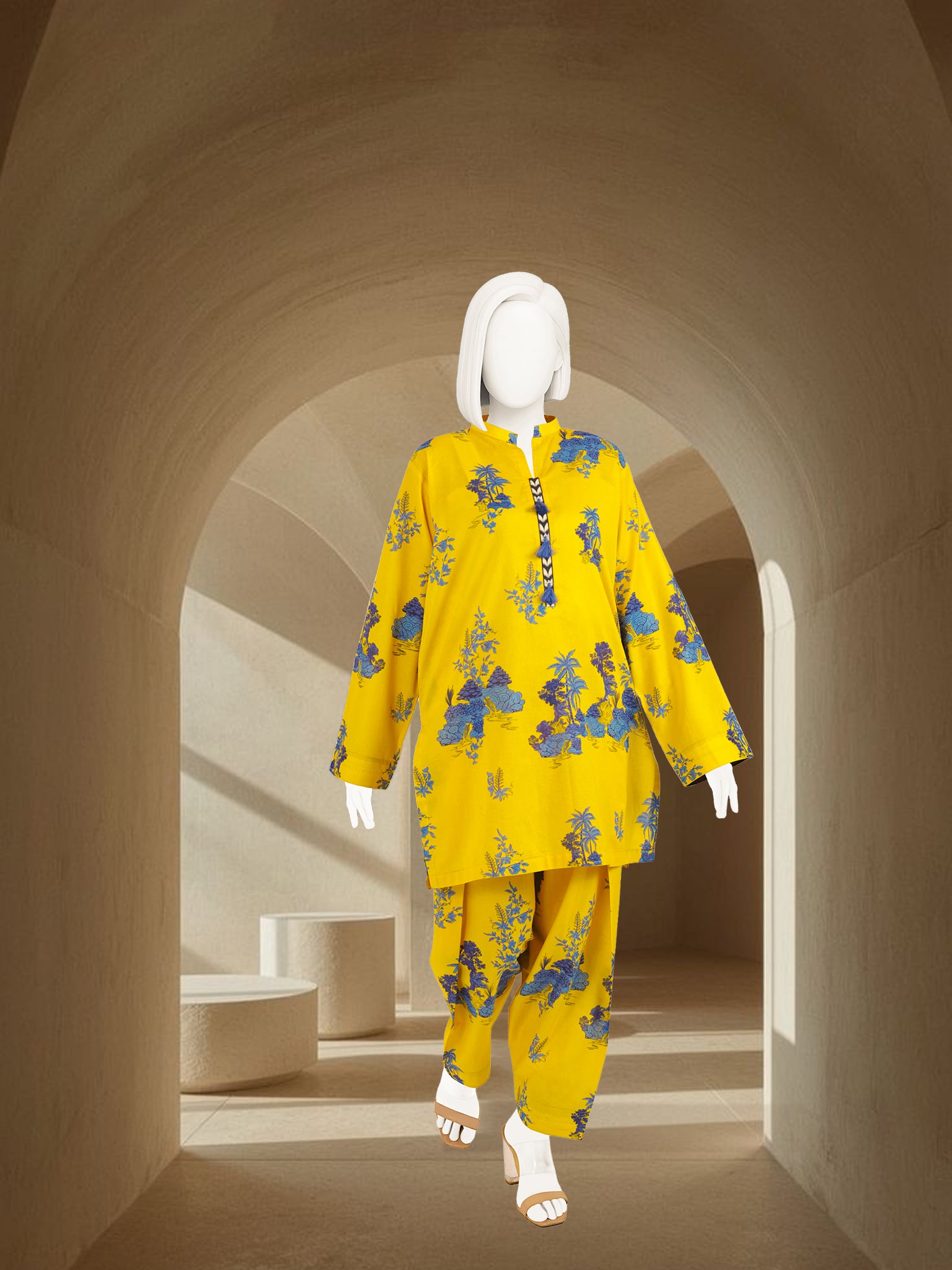 Printed Lawn Co-Ord Set  | PJBWUC-25020