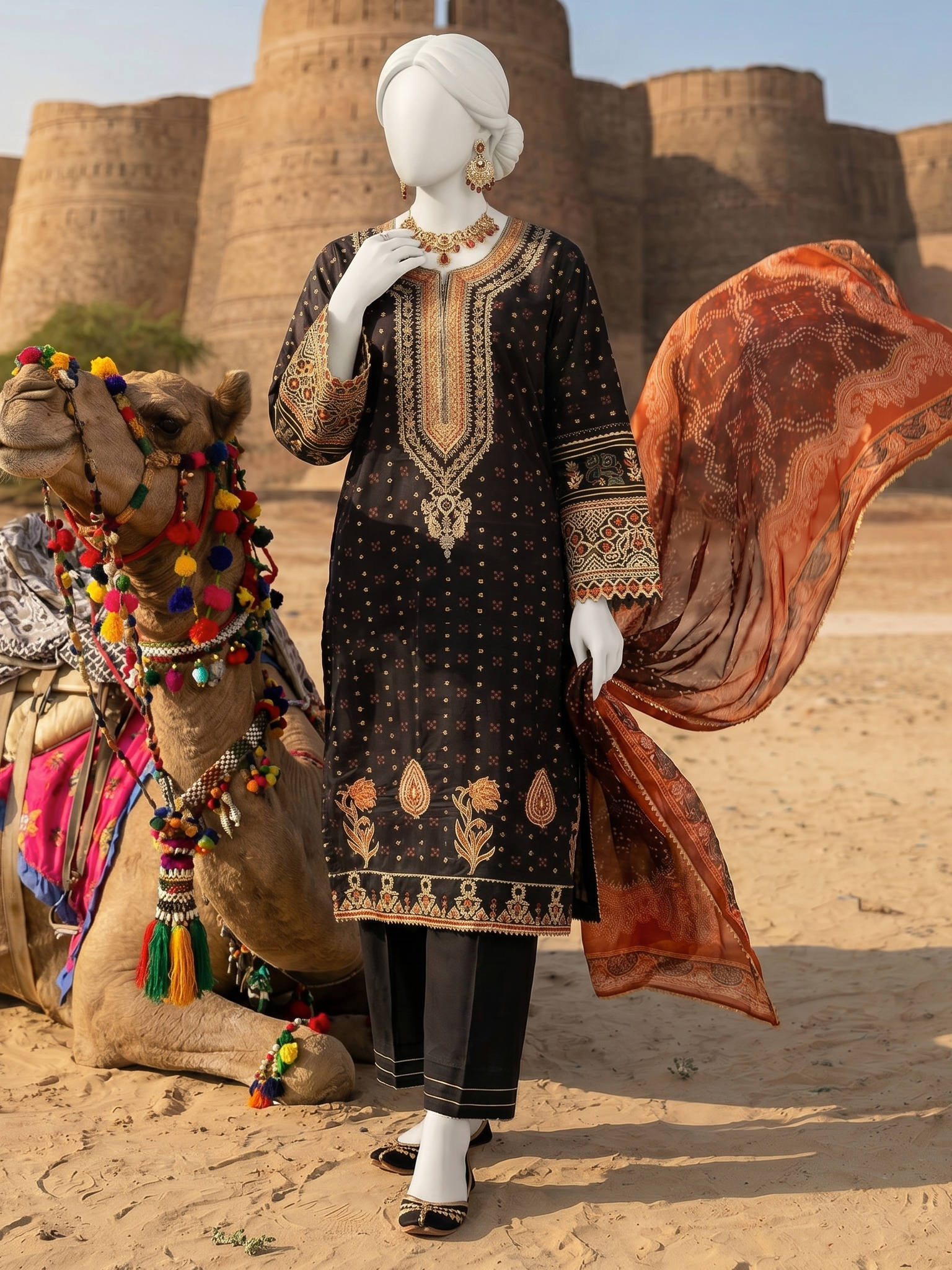 Lawn Embroidered 3 Piece Unstitched | PJBWUE-2601158