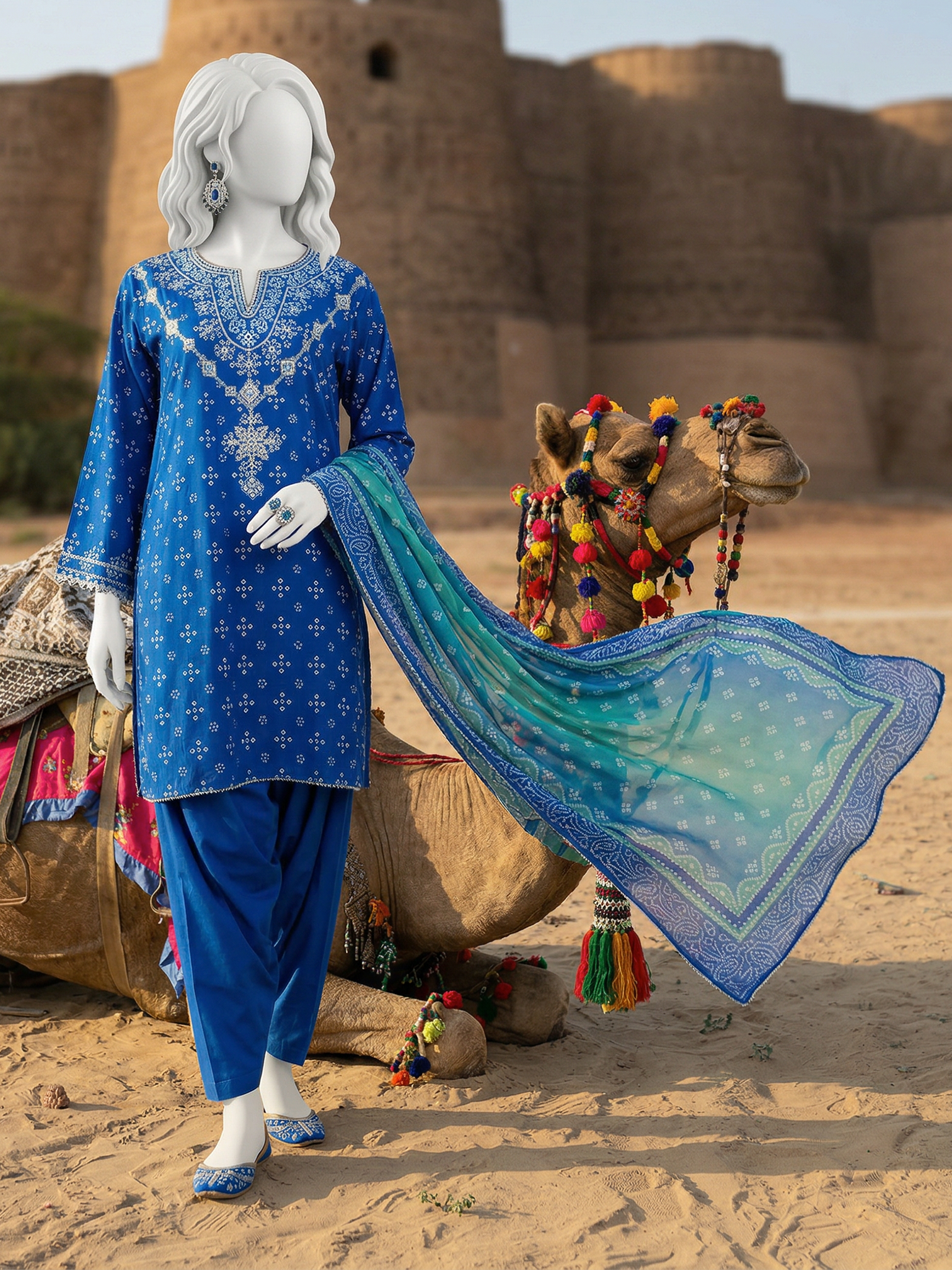 Lawn Embroidered 3 Piece Unstitched | PJBWUE-2601159
