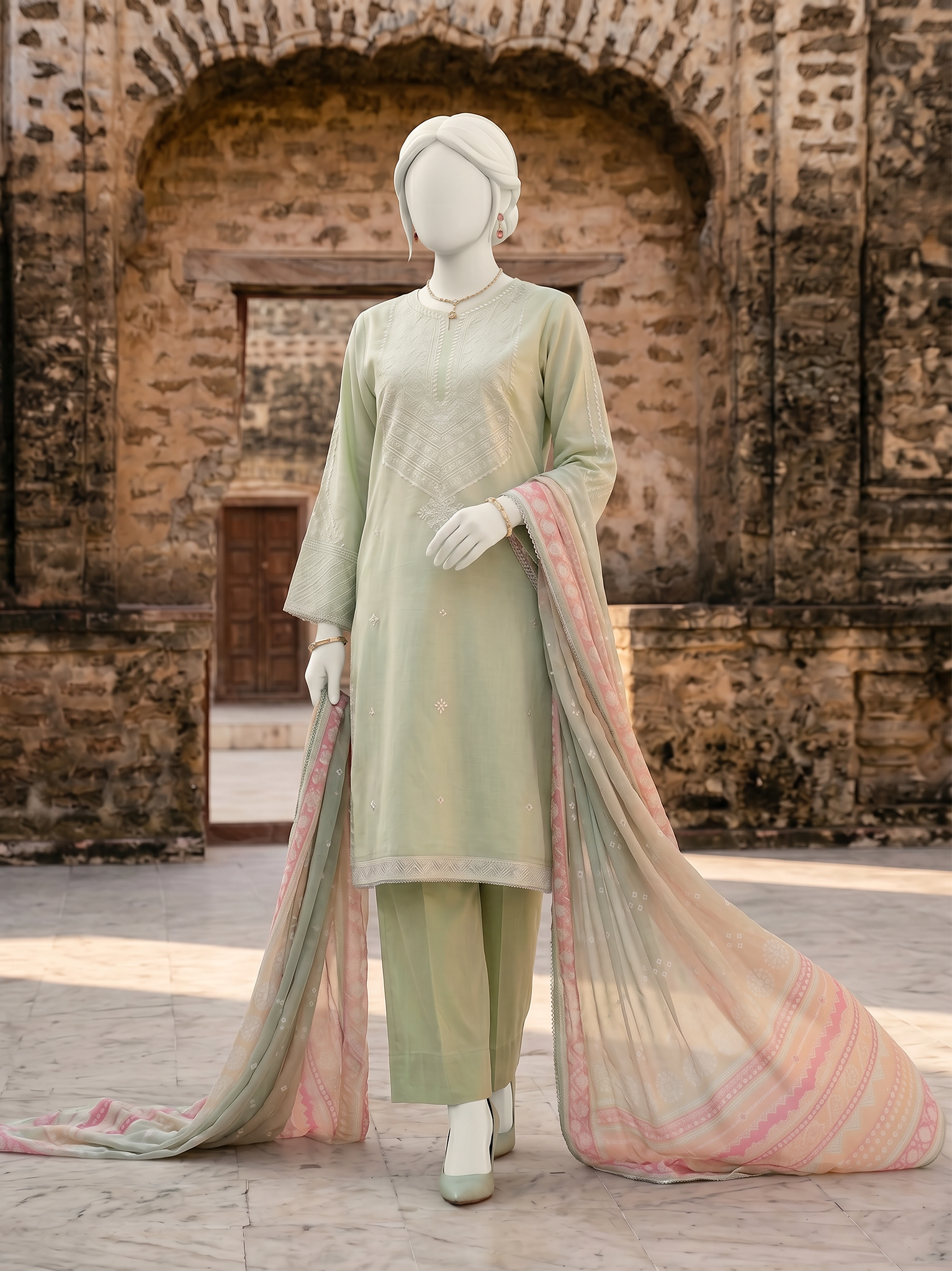 Lawn Embroidered 3 Piece Unstitched | PJBWUE-2601160