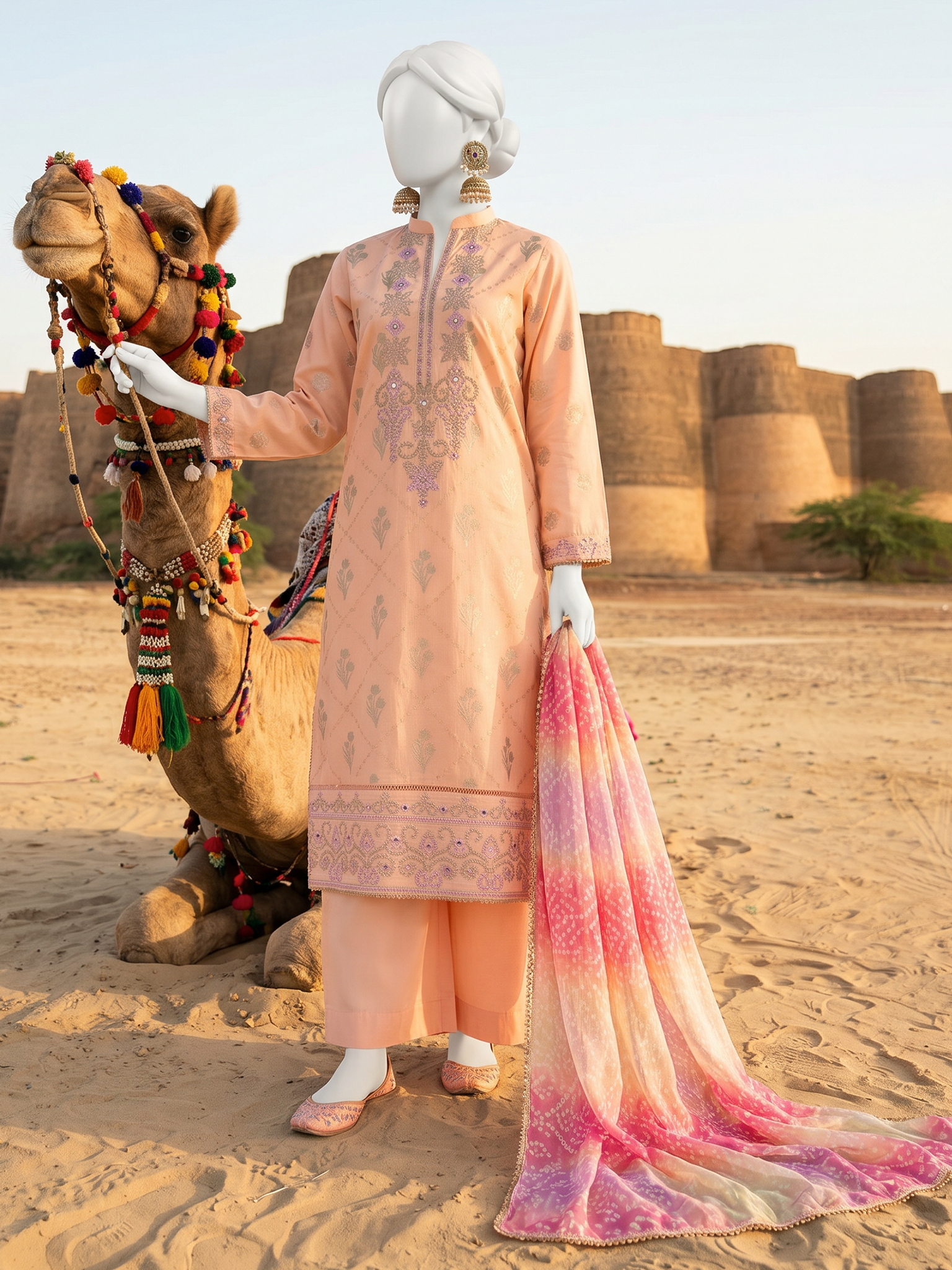 Lawn Embroidered 3 Piece Unstitched | PJBWUE-2601161