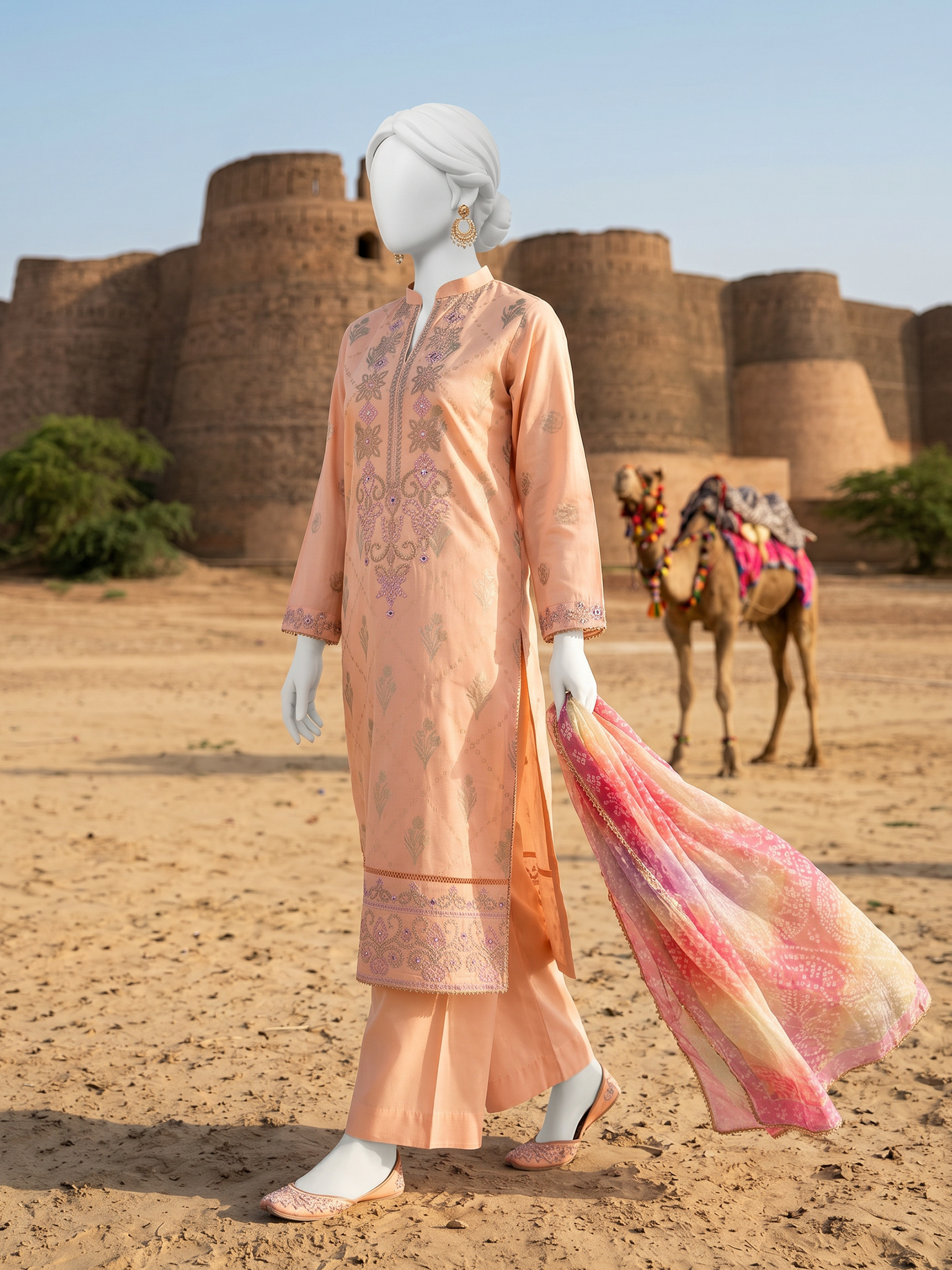 Lawn Embroidered 3 Piece Unstitched | PJBWUE-2601161