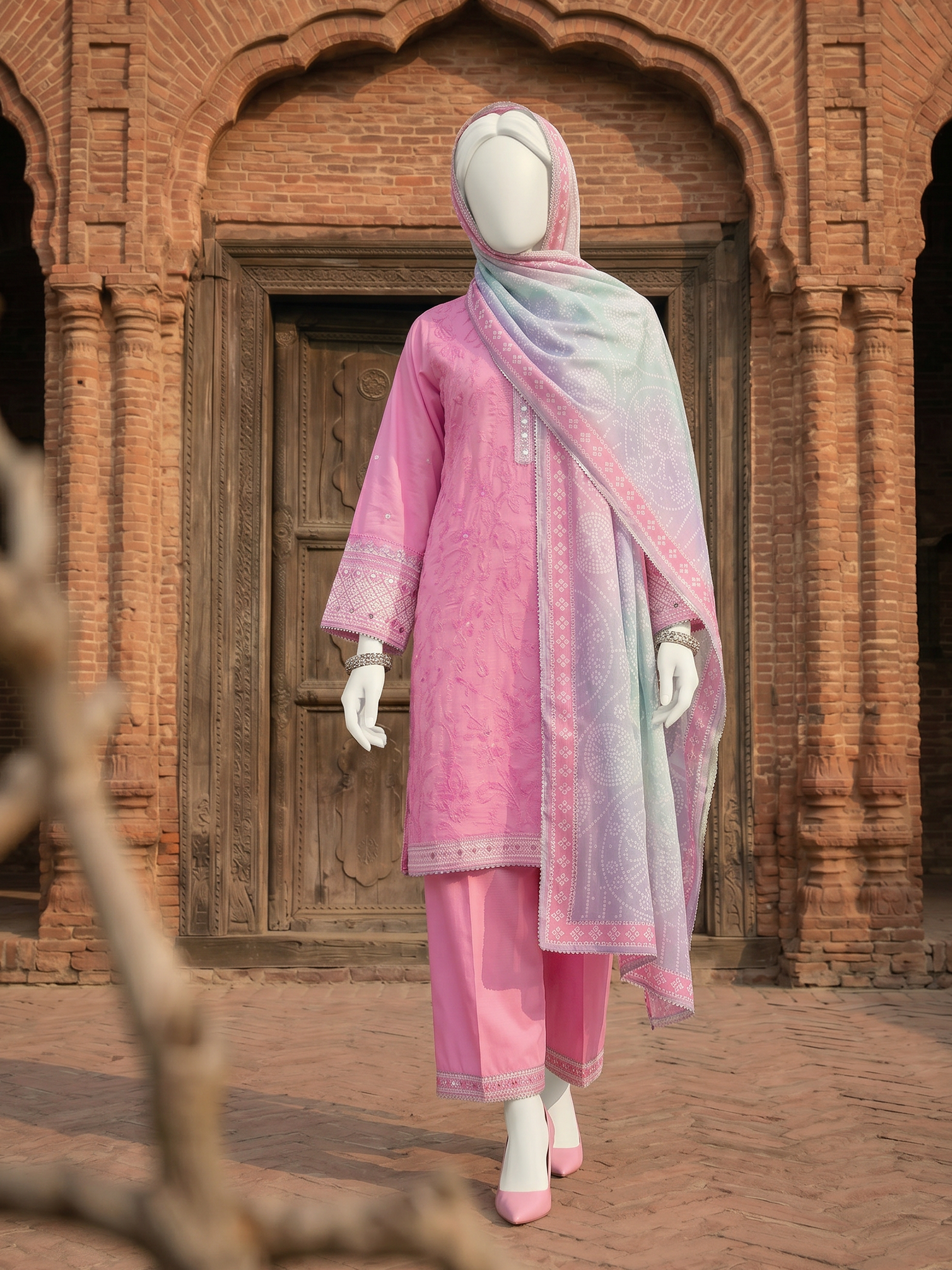 Lawn Embroidered 3 Piece Unstitched | PJBWUE-2601164