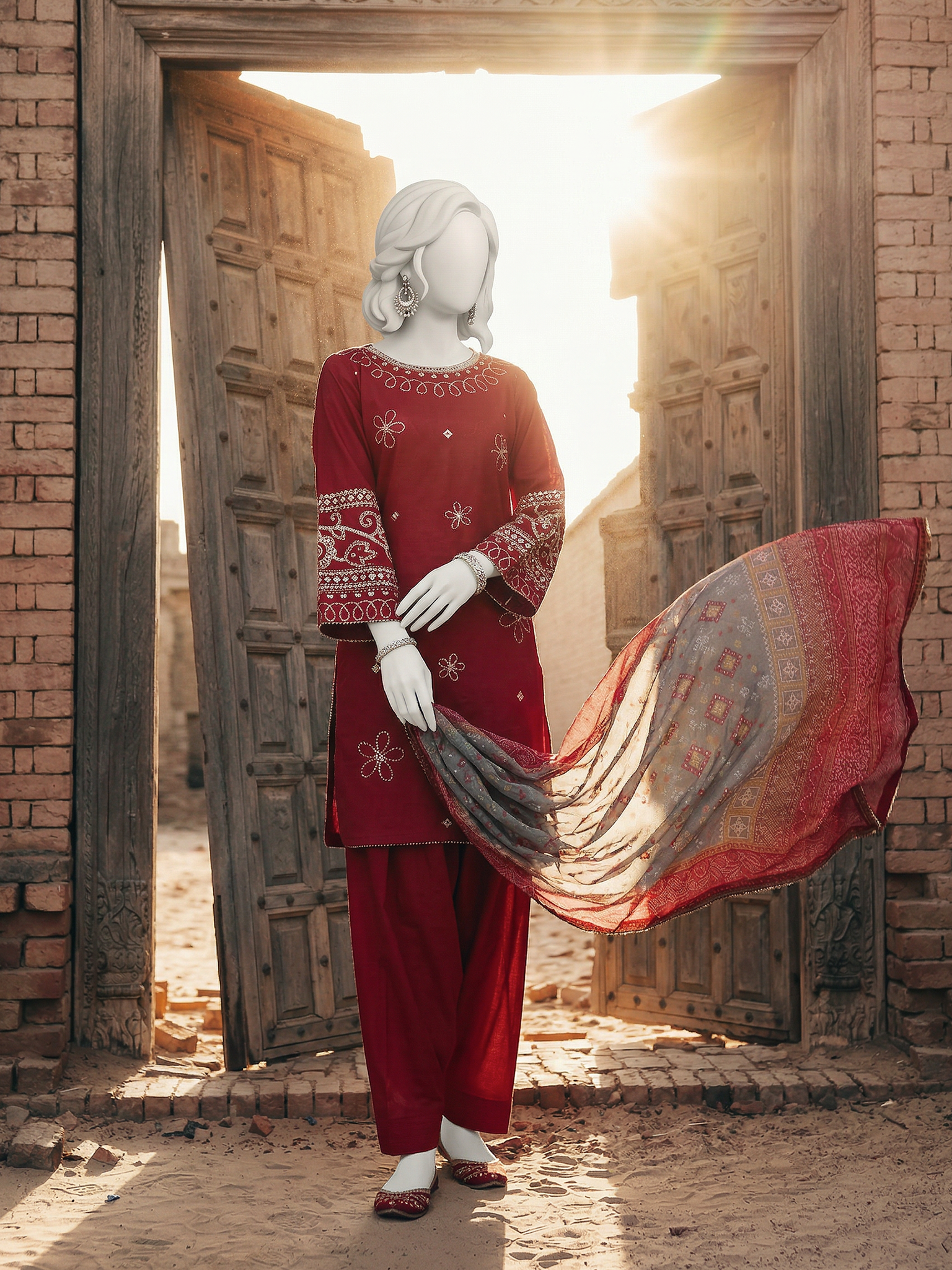 Lawn Embroidered 3 Piece Unstitched | PJBWUE-2601166