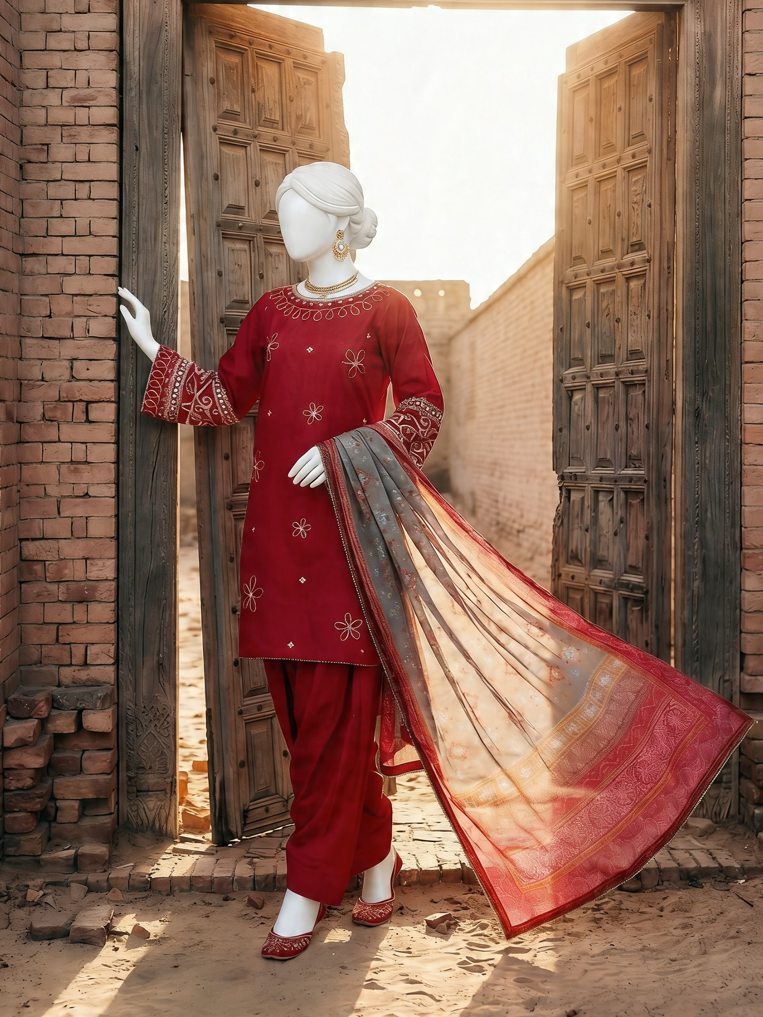 Lawn Embroidered 3 Piece Unstitched | PJBWUE-2601166