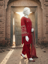Lawn Embroidered 3 Piece Unstitched | PJBWUE-2601166