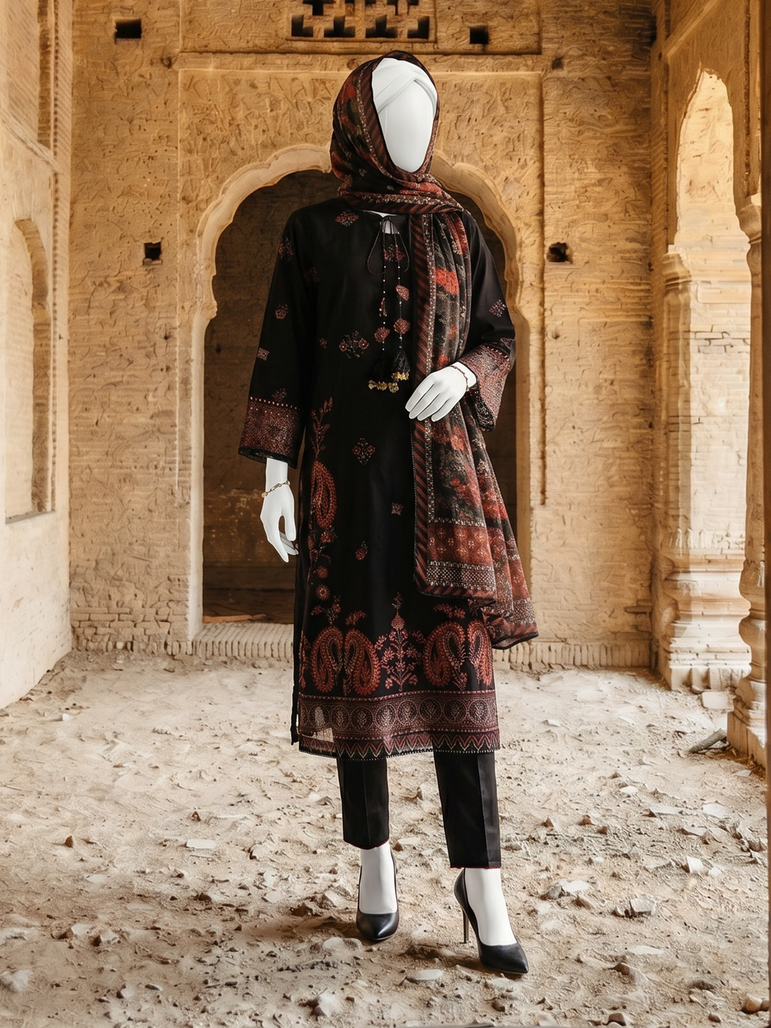 Lawn Embroidered 3 Piece Unstitched | PJBWUE-2601167