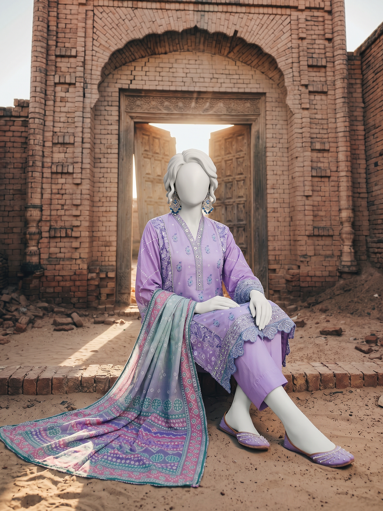Lawn Embroidered 3 Piece Unstitched | PJBWUE-2601168