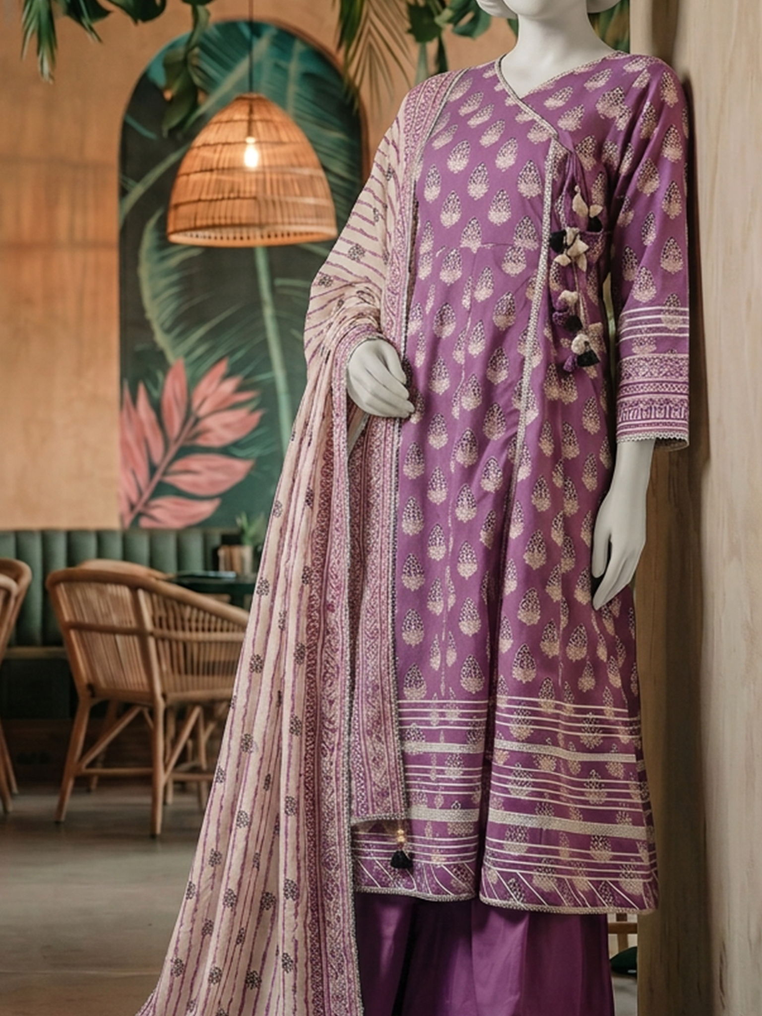 Lawn Printed 3Pc Unstitched Suit | PJBWU-2501138-B