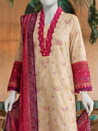 Lawn Printed 3Pc Unstitched Suit | PJBWU-2501140-A