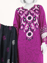 Printed Doria Viscose 3Pc Unstitched Suit | PJDR-250915