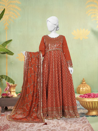 Chiffon Rang-e-Sahar 3Pc Unstitched Suit | PJLUXU-251051