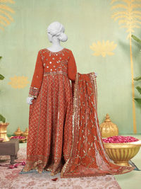 Chiffon Rang-e-Sahar 3Pc Unstitched Suit | PJLUXU-251051