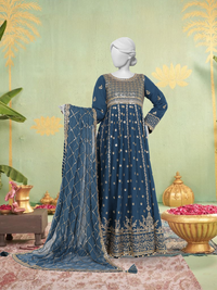 Chiffon Rang-e-Sahar 3Pc Unstitched Suit | PJLUXU-251052