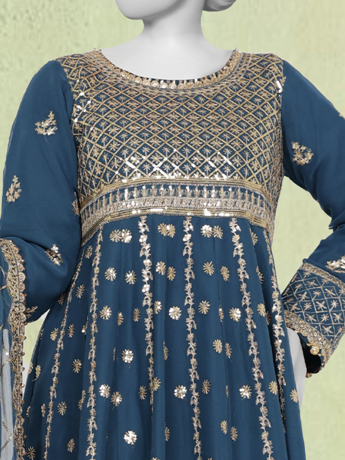 Chiffon Rang-e-Sahar 3Pc Unstitched Suit | PJLUXU-251052