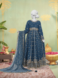 Chiffon Rang-e-Sahar 3Pc Unstitched Suit | PJLUXU-251052