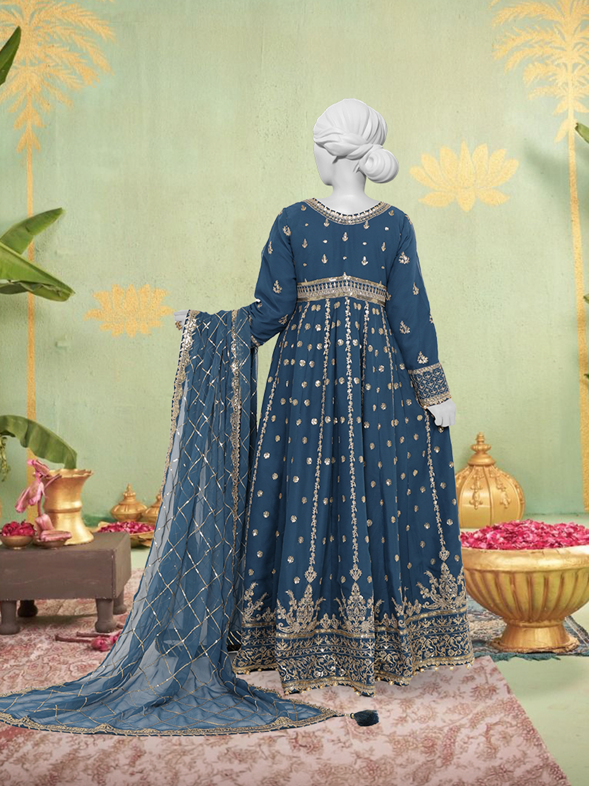 Chiffon Rang-e-Sahar 3Pc Unstitched Suit | PJLUXU-251052