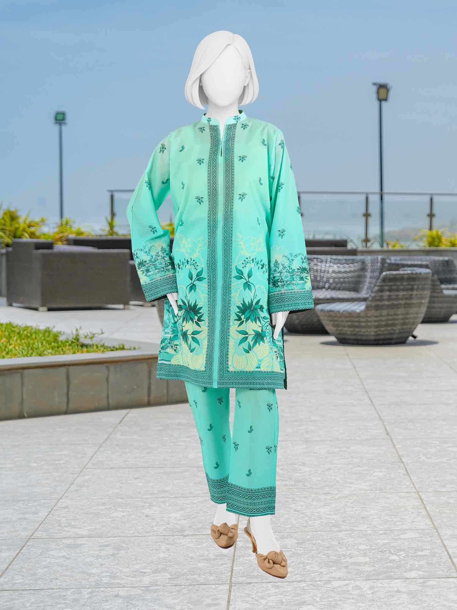 Printed Lawn Co-Ord Set  | PJLWUC-25001