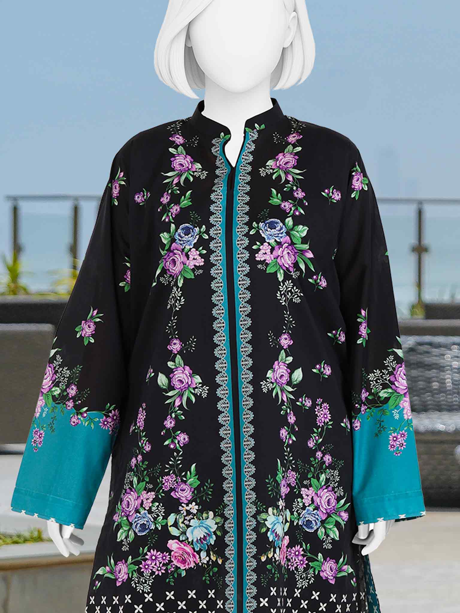 Printed Lawn Co-Ord Set  | PJLWUC-25003