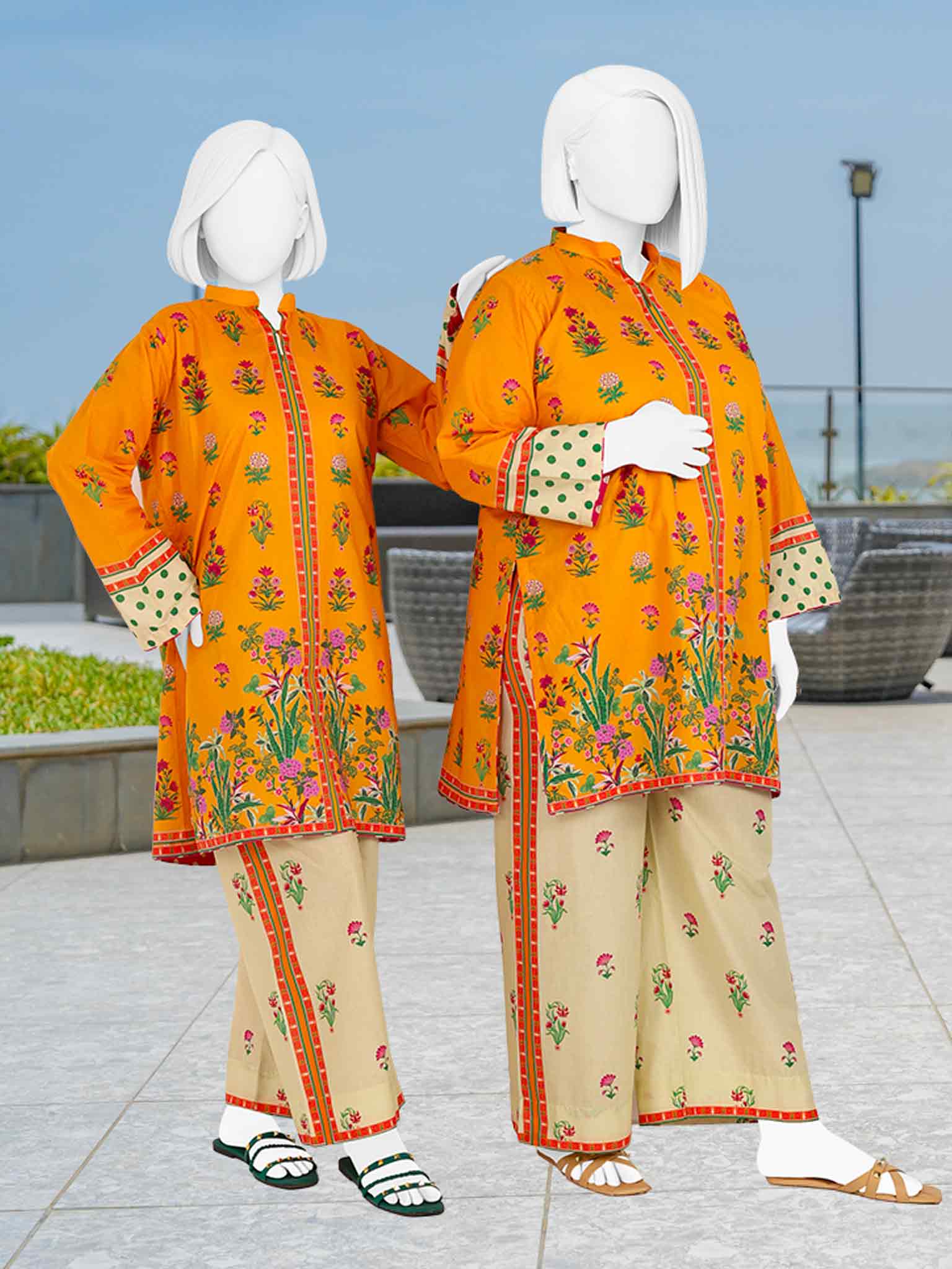 Printed Lawn Co-Ord Set  | PJLWUC-25008
