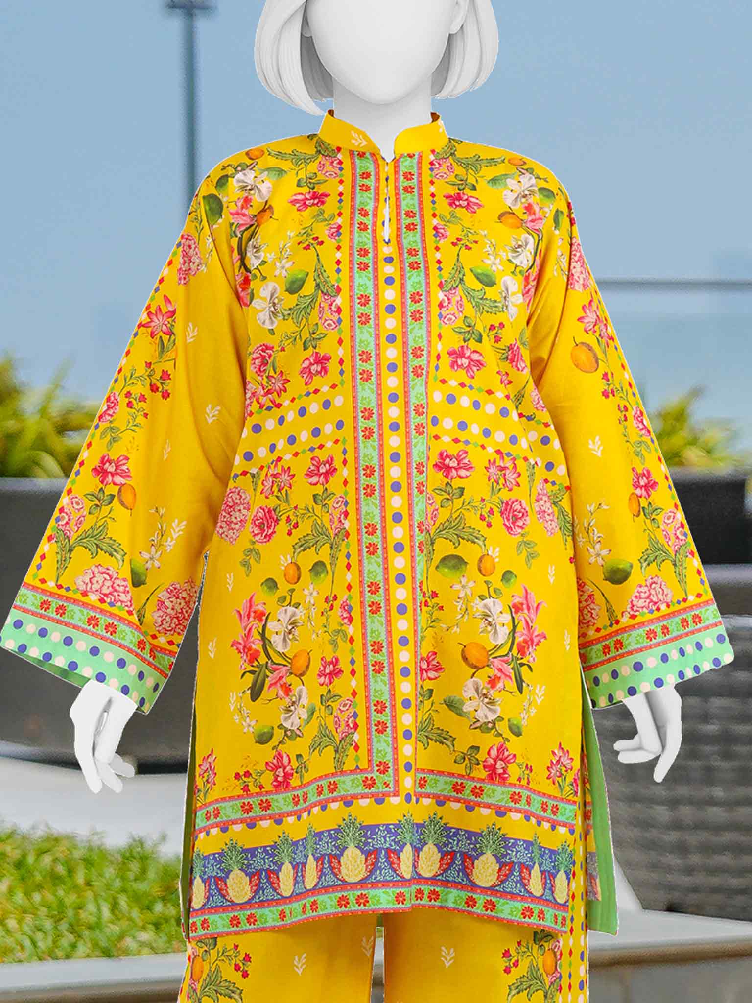 Printed Lawn Co-Ord Set  | PJLWUC-25015