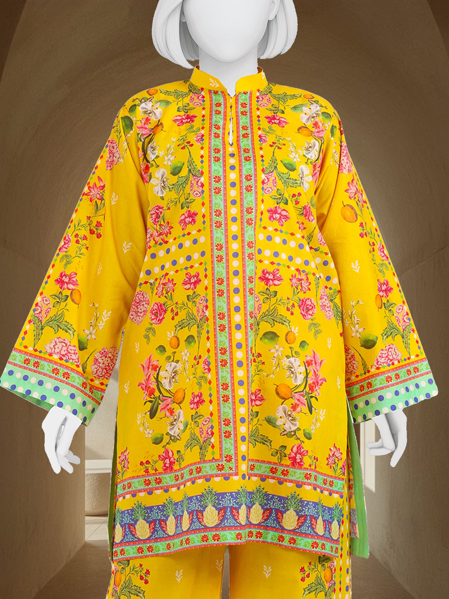 Printed Lawn Co-Ord Set  | PJLWUC-25015