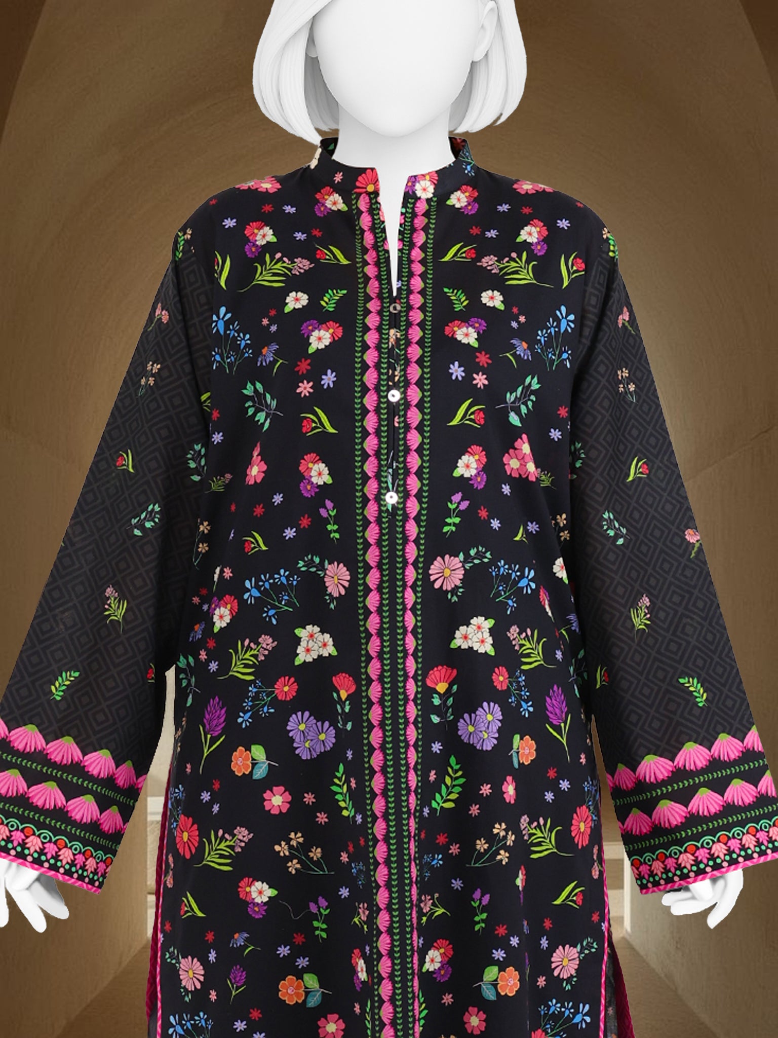 Printed Lawn Co-Ord Set  | PJLWUC-25018
