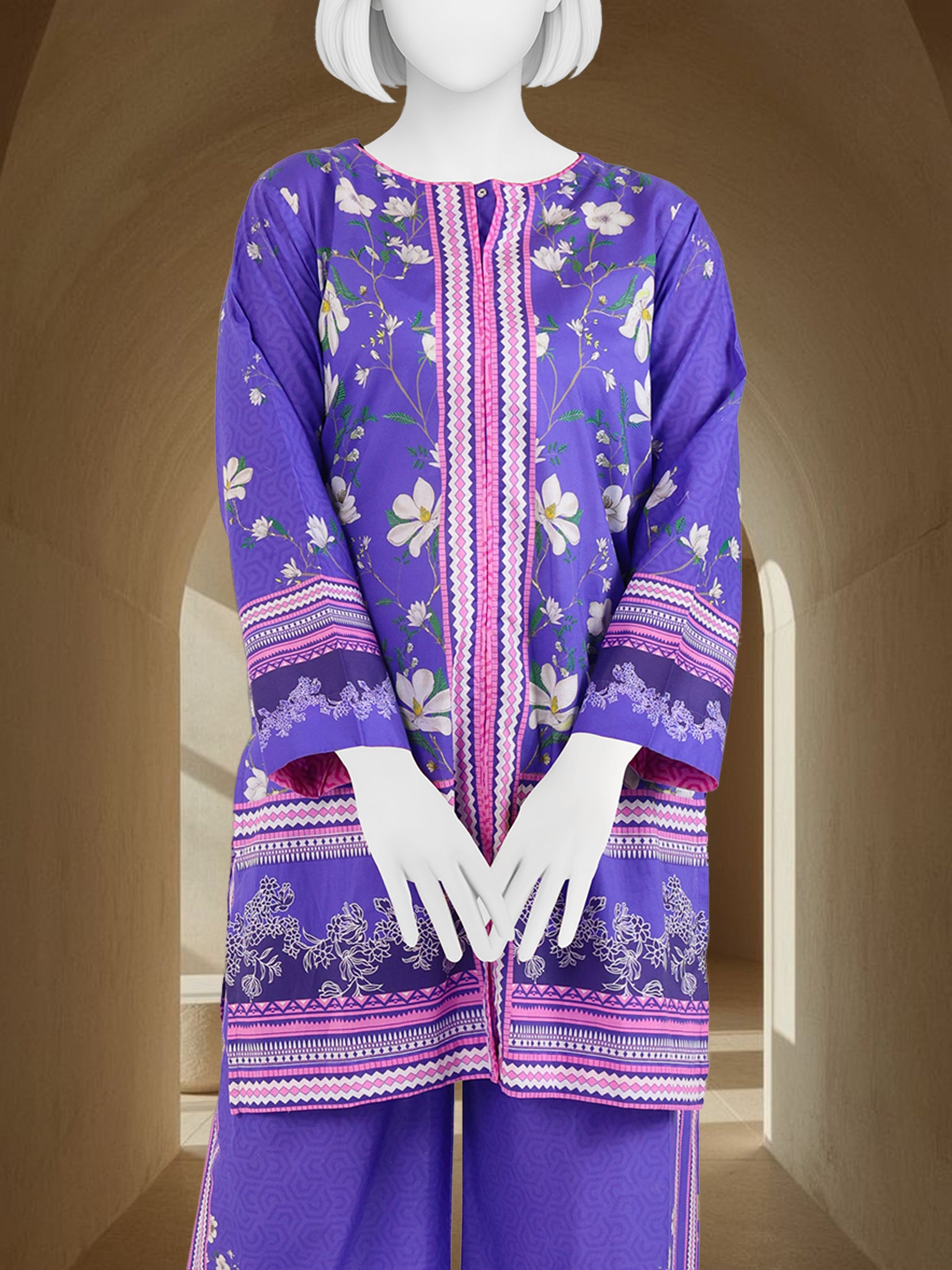 Printed Lawn Co-Ord Set  | PJLWUC-25019