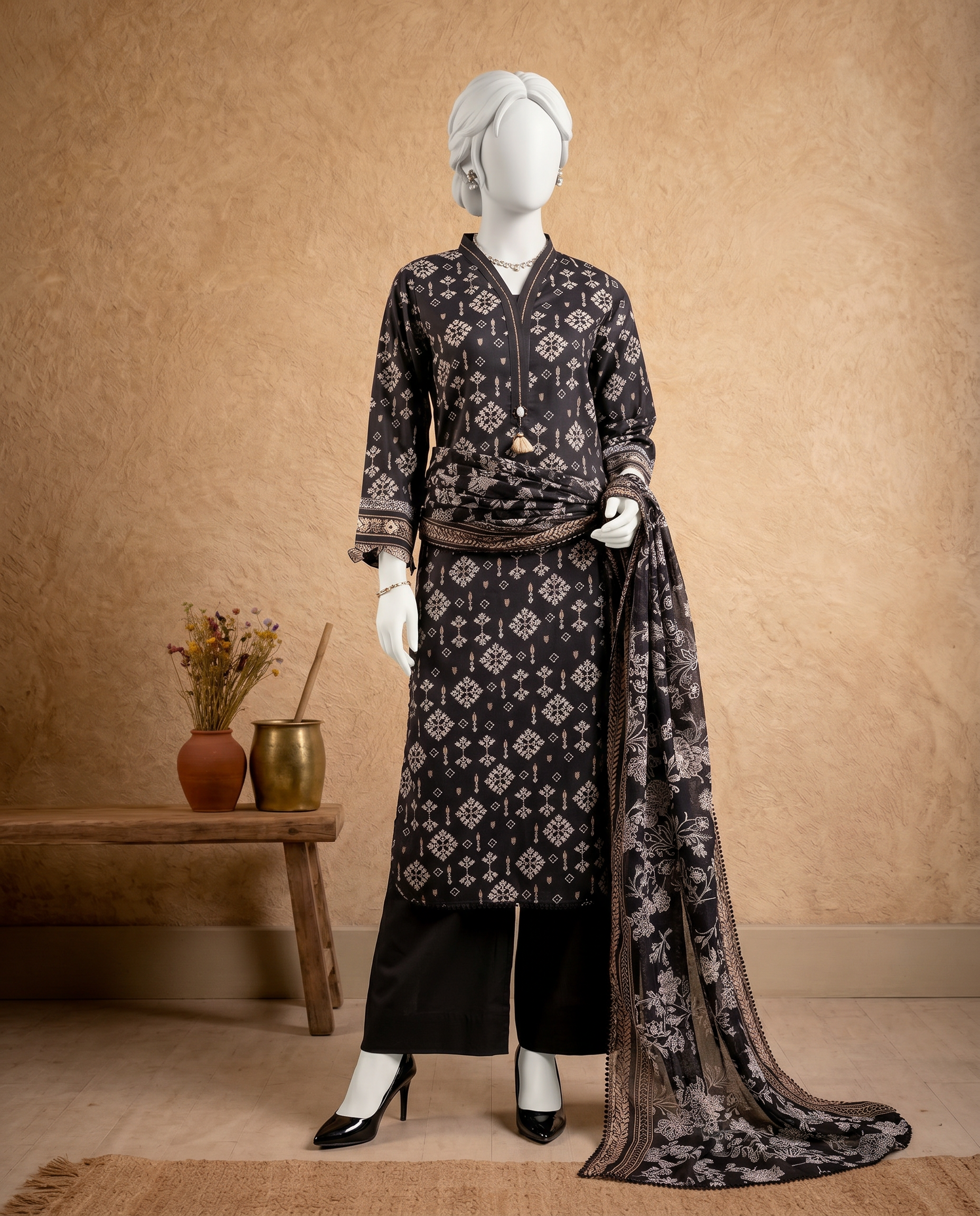 Lawn  Printed 3 Piece Unstitched | PJMCU-2601149A