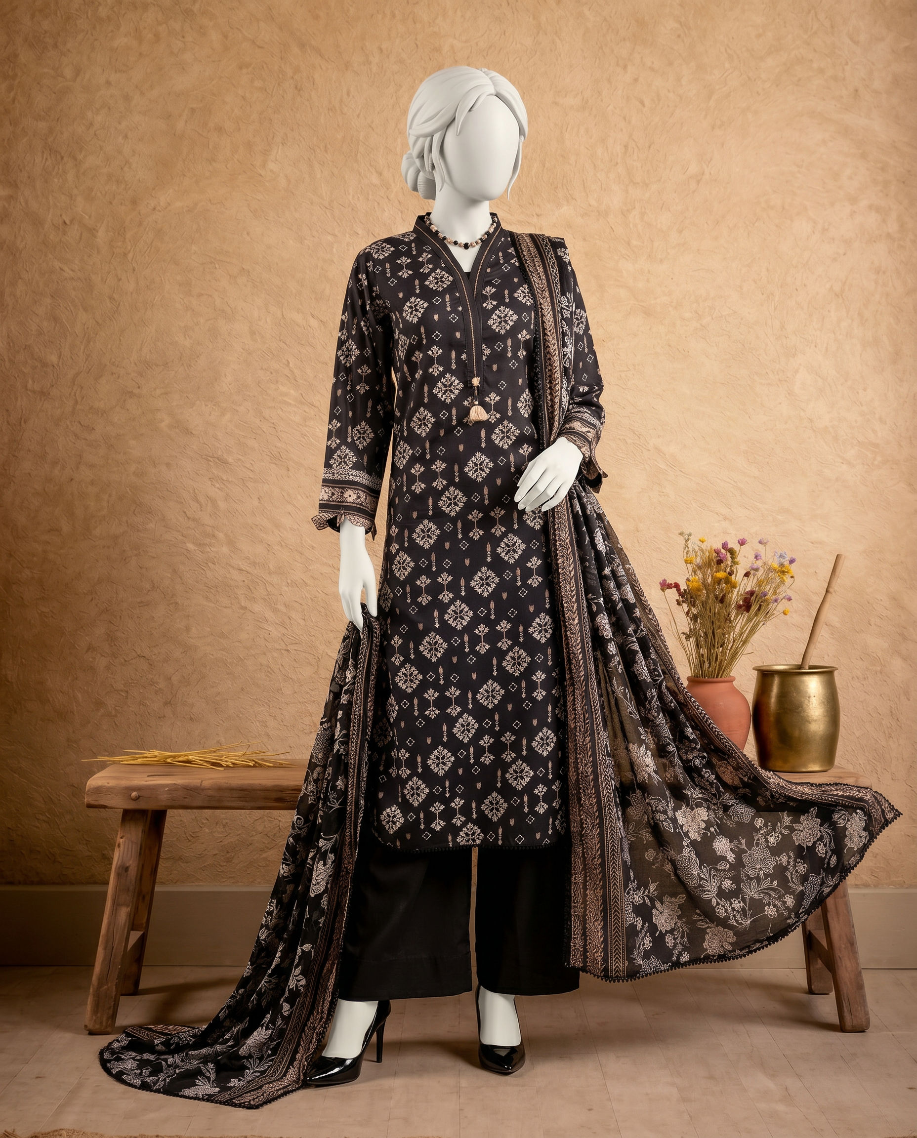 Lawn  Printed 3 Piece Unstitched | PJMCU-2601149A