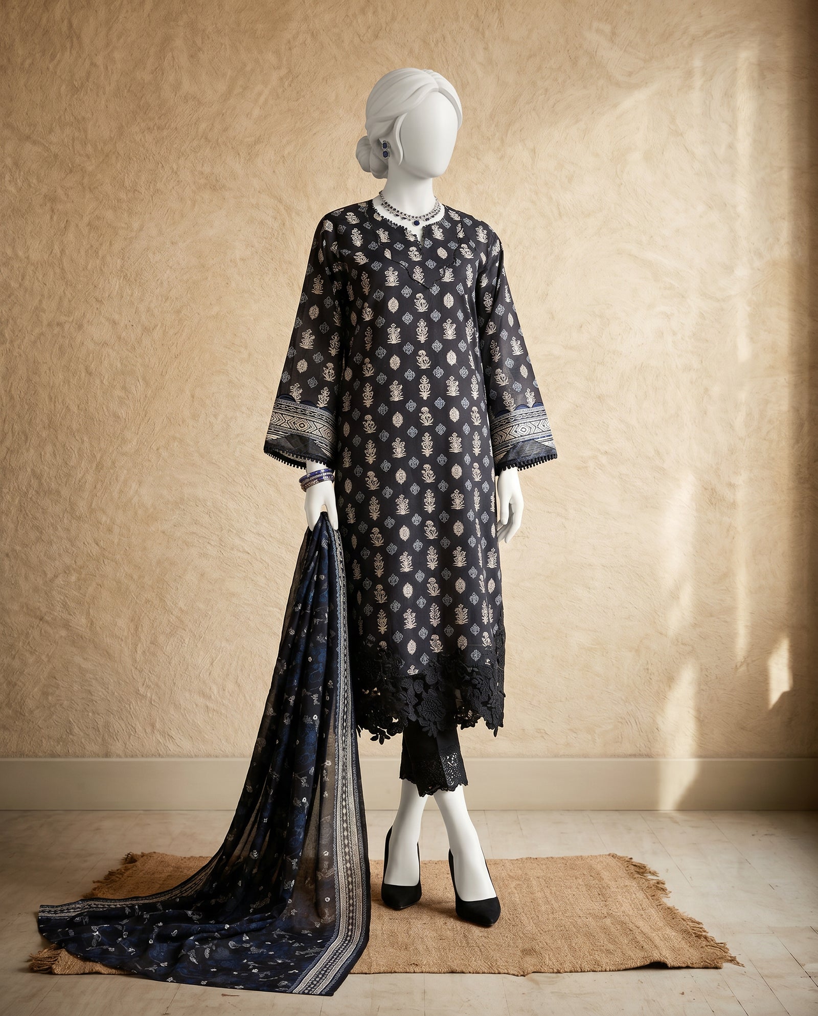 Lawn  Printed 3 Piece Unstitched | PJMCU-2601152A