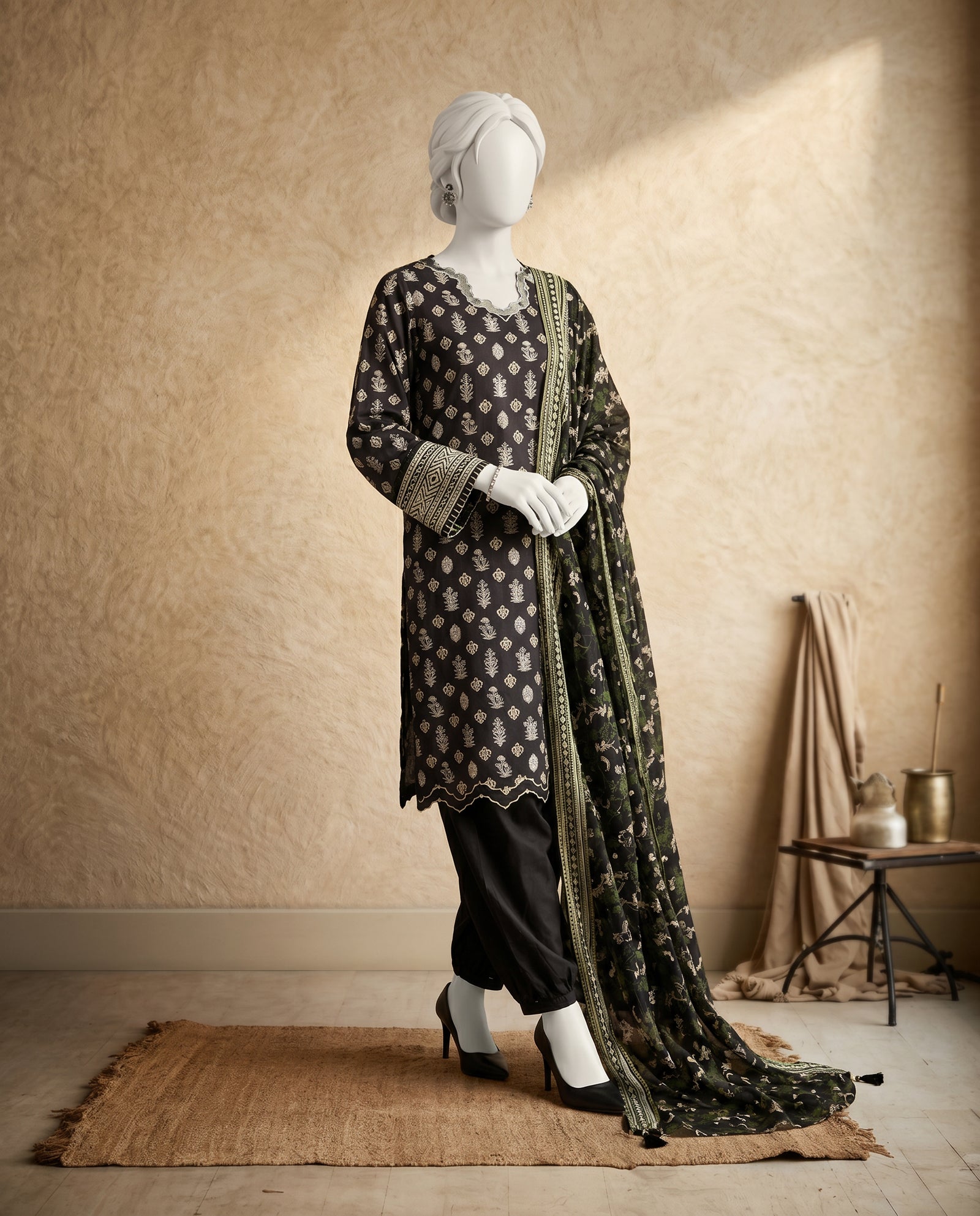 Lawn  Printed 3 Piece Unstitched | PJMCU-2601152B