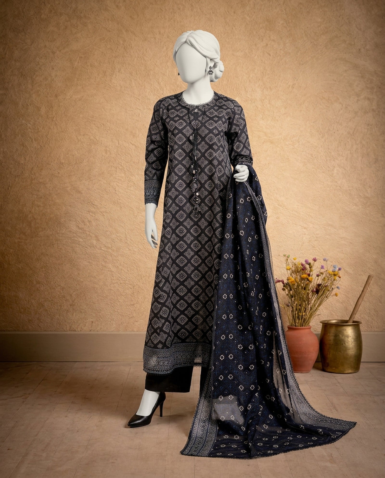 Lawn  Printed 3 Piece Unstitched | PJMCU-2601153A