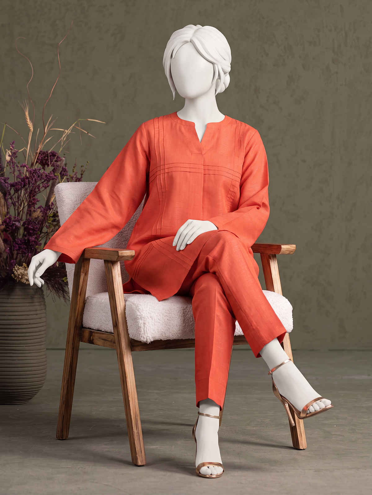 2Pc Stitched Suit Lumé | PJPWS-250596-A