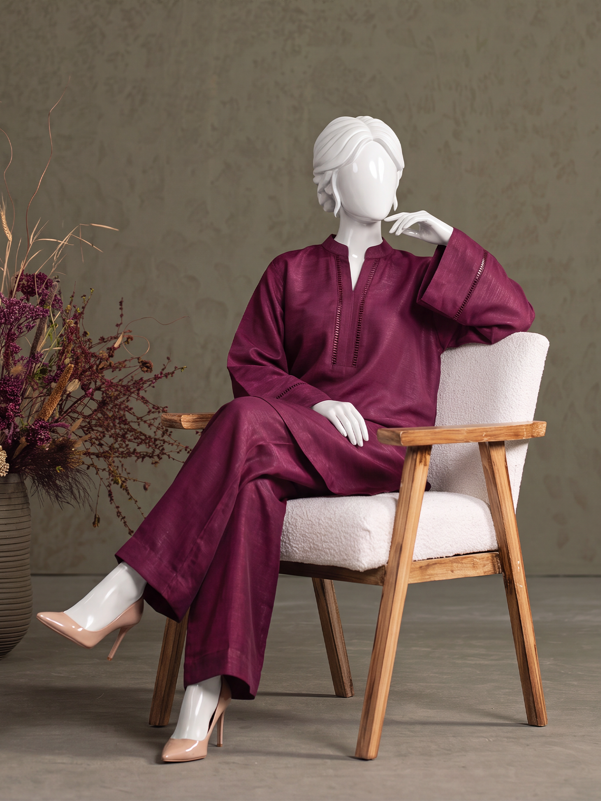 2Pc Stitched Suit Lumé | PJPWS-250592-A