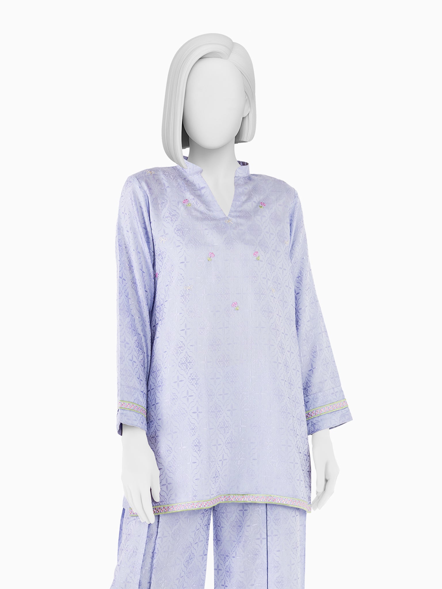 Luxury Jacquard Co-Ord Set  | PJPWS260584A