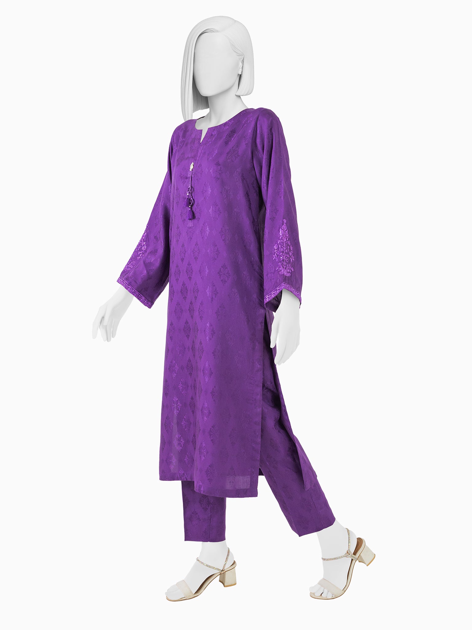 Luxury Jacquard Co-Ord Set  | PJPWS260588A