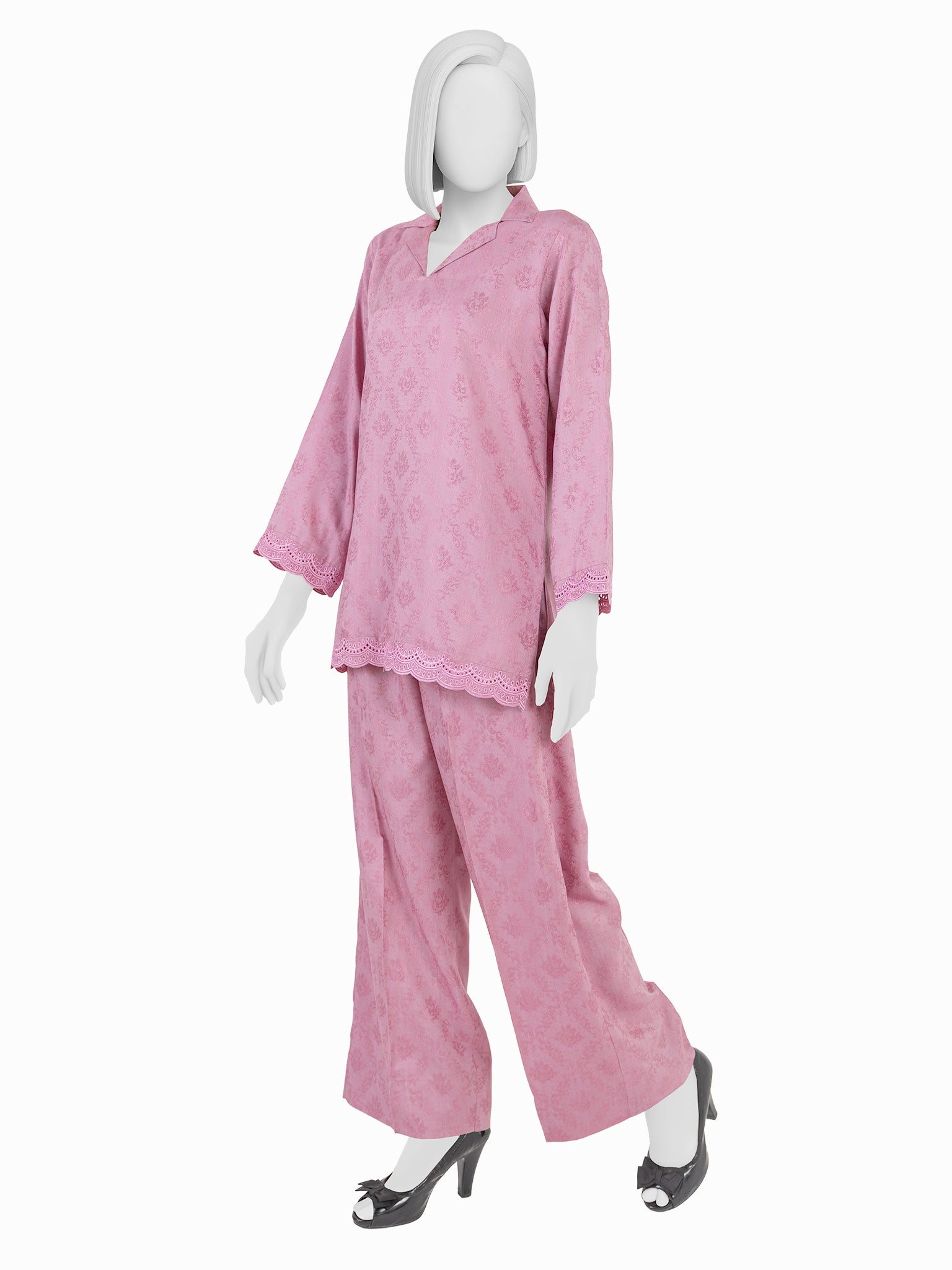 Luxury Jacquard Co-Ord Set  | PJPWS260590A