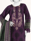 Printed Slub Viscose 3Pc Unstitched Suit | PJSL-250910