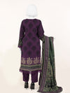 Printed Slub Viscose 3Pc Unstitched Suit | PJSL-250910