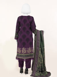 Printed Slub Viscose 3Pc Unstitched Suit | PJSL-250910